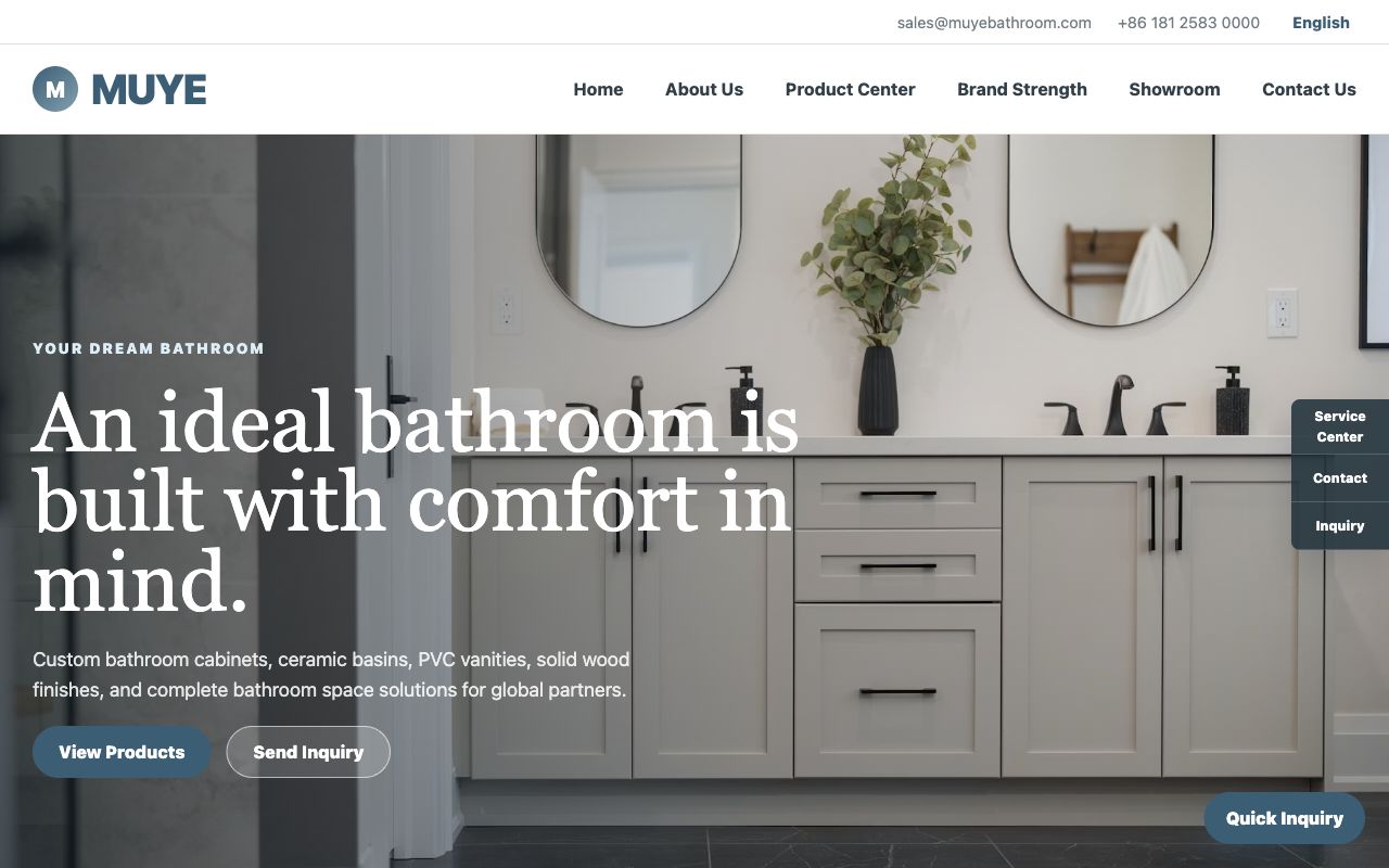 MUYE Bathroom Cabinet homepage preview
